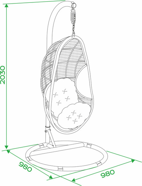 Кресло подвесное OUTDOOR Сорренто / OUT-0047