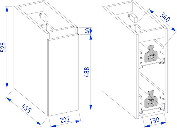 Шкаф для ванной Lauter Cargo Mia 20
