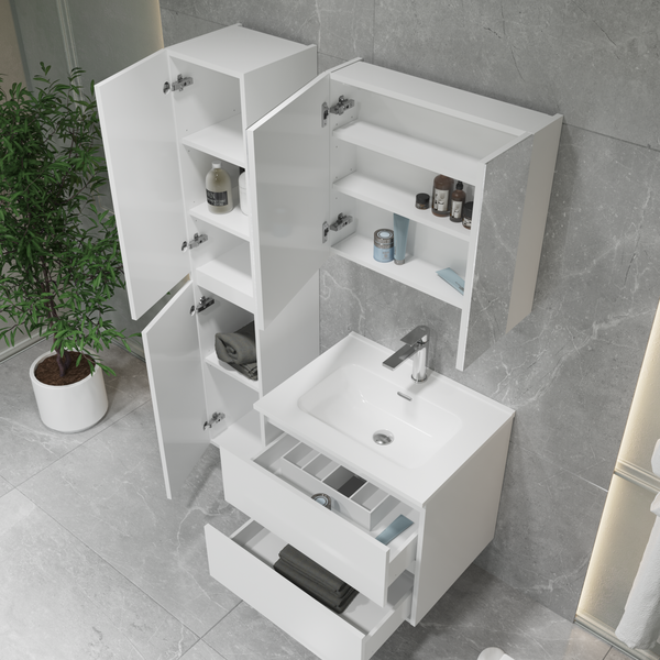 Шкаф с зеркалом для ванной Lauter Mia 60