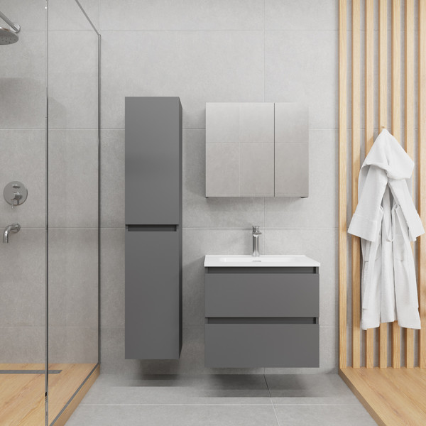 Шкаф с зеркалом для ванной Lauter Mia 60