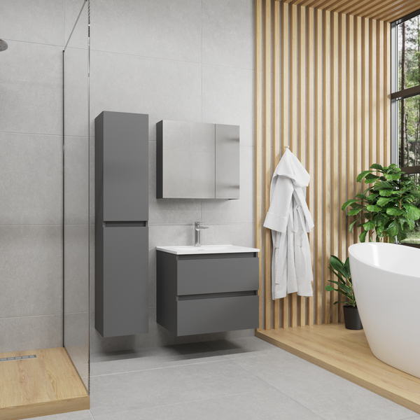 Шкаф с зеркалом для ванной Lauter Mia 60