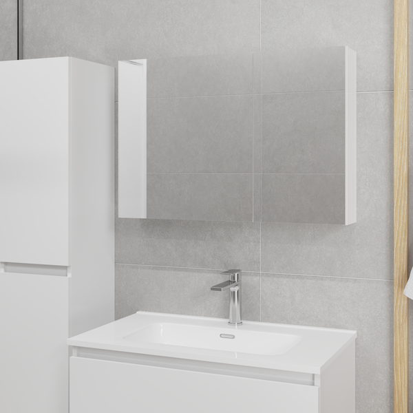 Шкаф с зеркалом для ванной Lauter Mia 80 - фото