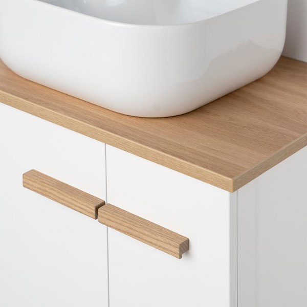 Тумба под умывальник Lauter Adri 79 (белый глянец)