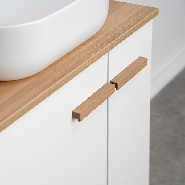 Тумба под умывальник Lauter Adri 79 (белый глянец)