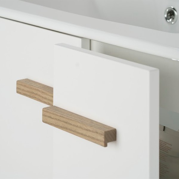 Тумба под умывальник Lauter Adri 79 (белый глянец)