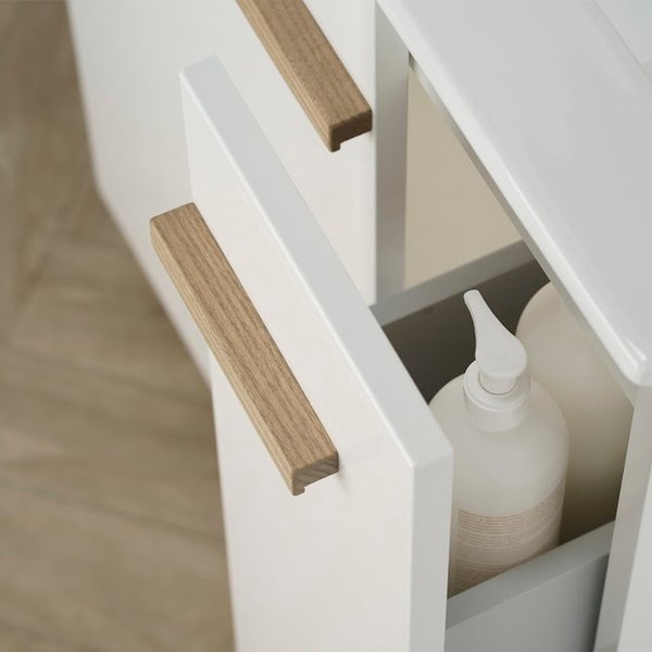 Тумба под умывальник Lauter Adri 79 (белый глянец)