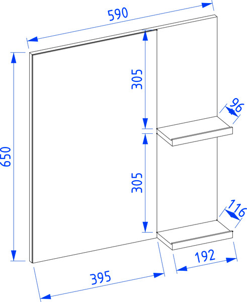 Зеркало Lauter Adri 59