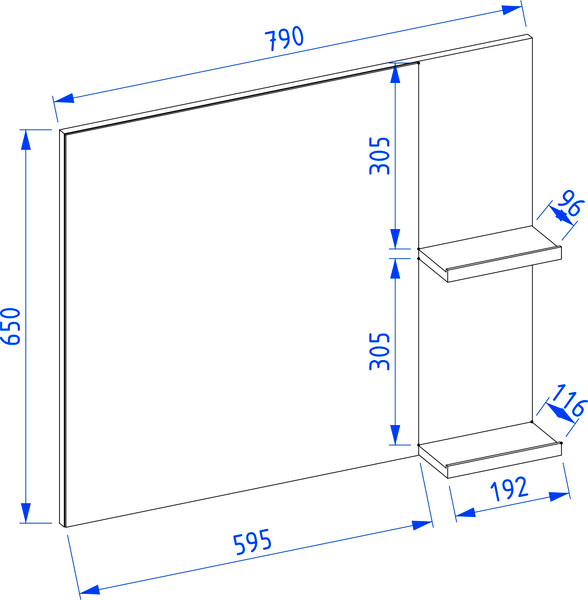 Зеркало Lauter Adri 79