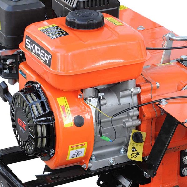 Мотоблок бензиновый Skiper MB-880SE + колеса Brado 4.00-8