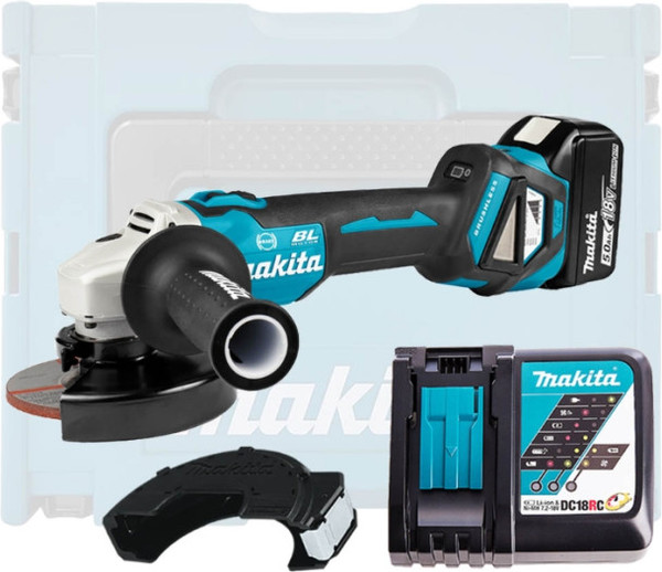 Профессиональная угловая шлифмашина Makita DGA513RT1J - фото