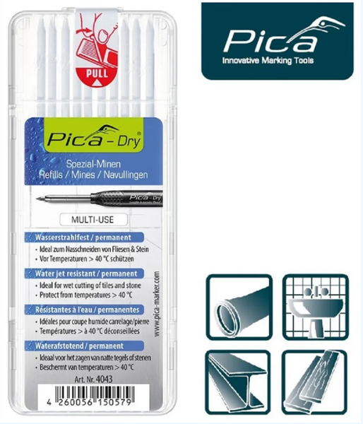Грифели для строительного карандаша Pica Dry / 4043