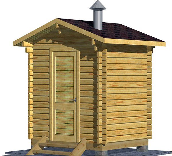 Баня из бруса Вирабуд Мини 2м - фото