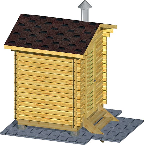 Баня из бруса Вирабуд Мини 2м