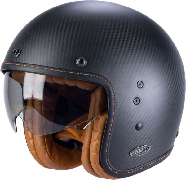 Мотошлем Scorpion Exo Belfast Evo Carbon Solid - фото
