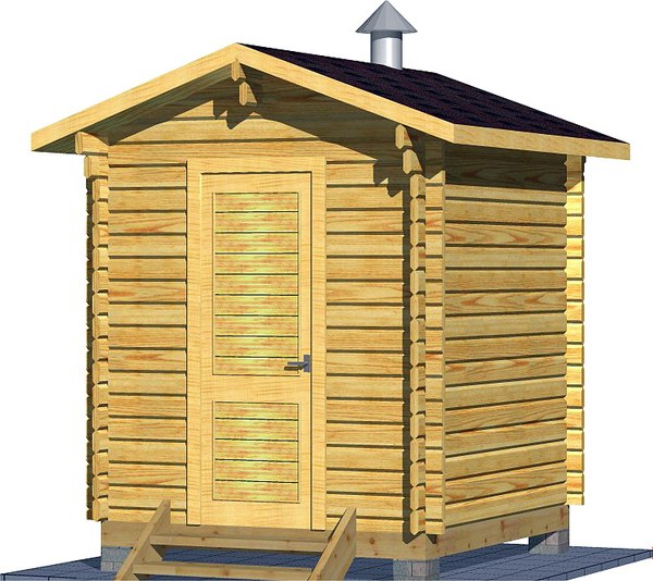 Баня из бруса Вирабуд Мини 2.5м - фото