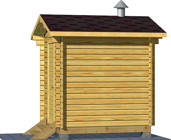 Баня из бруса Вирабуд Мини 2.5м