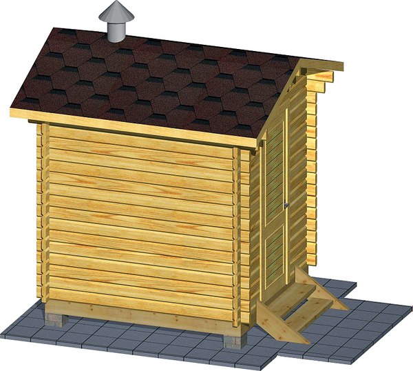 Баня из бруса Вирабуд Мини 2.5м