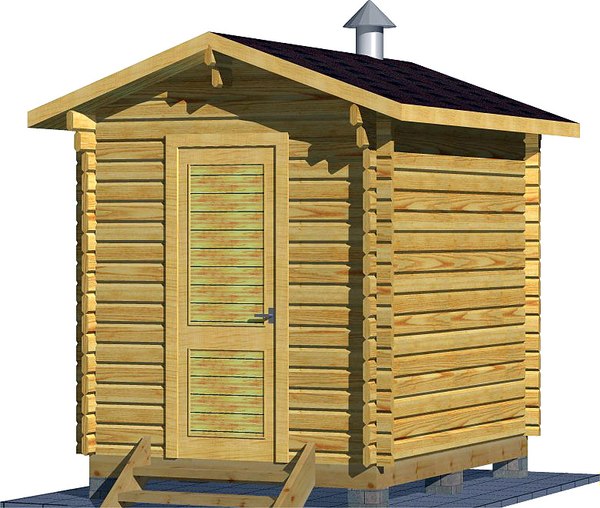 Баня из бруса Вирабуд Мини 3м - фото