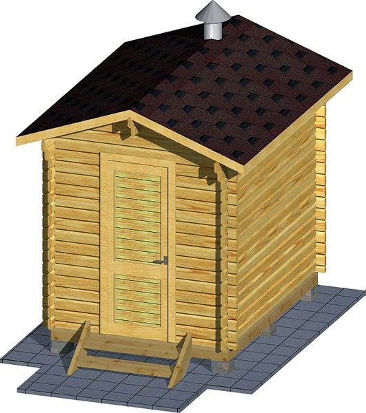 Баня из бруса Вирабуд Мини 3м