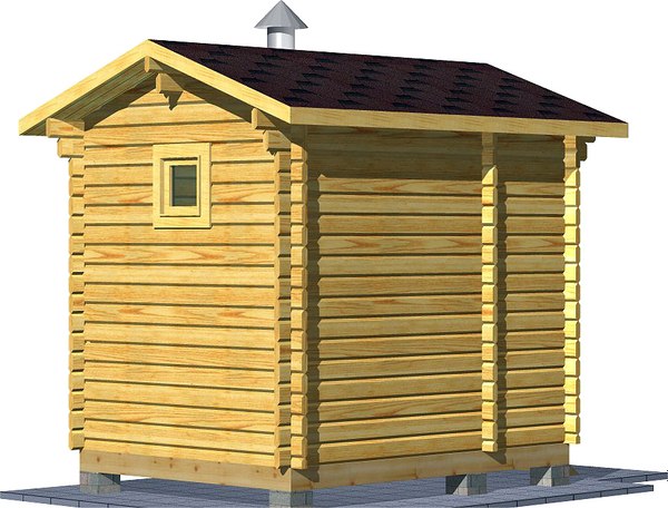 Баня из бруса Вирабуд Мини 3м