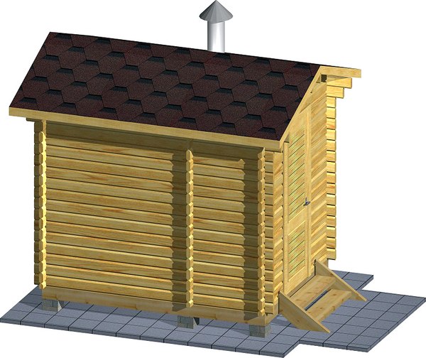 Баня из бруса Вирабуд Мини 3м