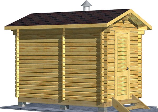 Баня из бруса Вирабуд Мини 3.5м