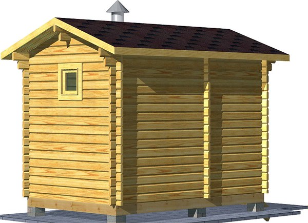 Баня из бруса Вирабуд Мини 3.5м