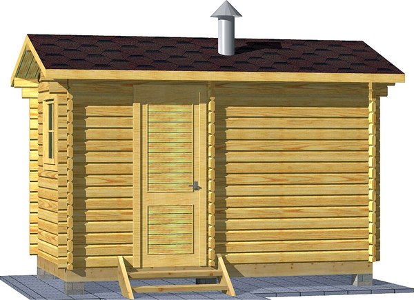 Баня из бруса Вирабуд Мини 4м