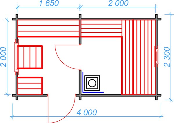 Баня из бруса Вирабуд Мини 4м