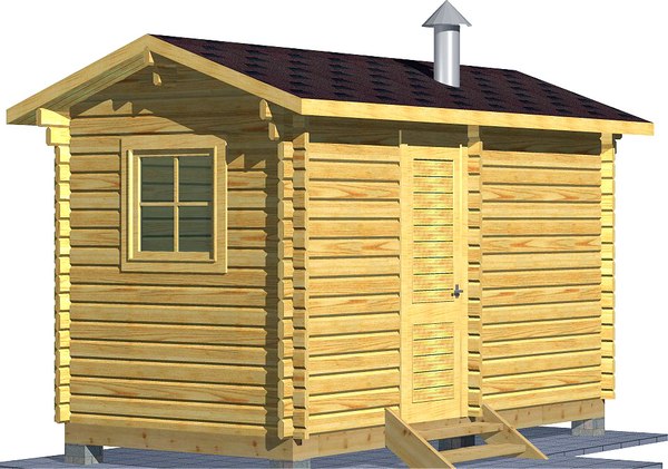 Баня из бруса Вирабуд Мини 4.5м - фото