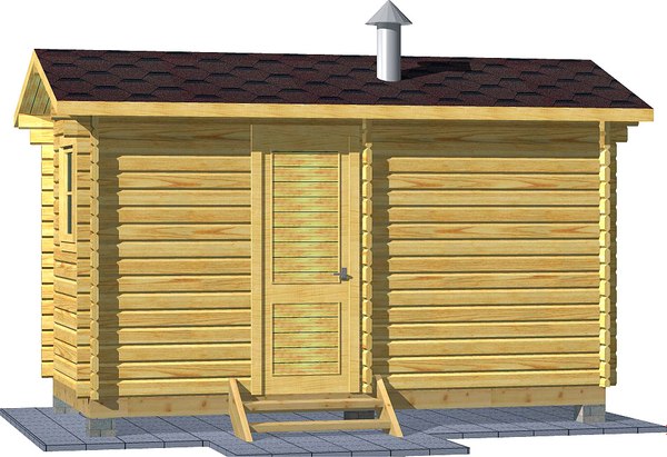 Баня из бруса Вирабуд Мини 4.5м