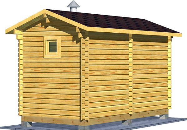 Баня из бруса Вирабуд Мини 4.5м