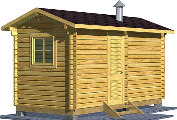 Баня из бруса Вирабуд Мини 5м - фото