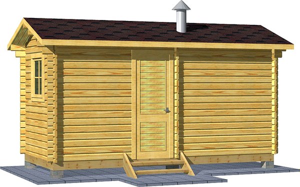 Баня из бруса Вирабуд Мини 5м