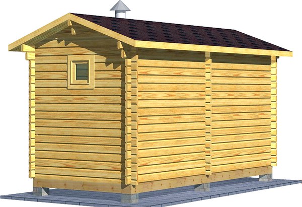 Баня из бруса Вирабуд Мини 5м