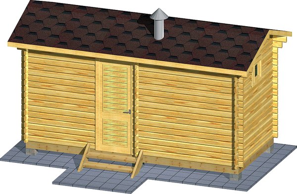 Баня из бруса Вирабуд Мини 5м