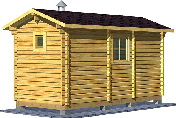 Баня из бруса Вирабуд Мини 5м