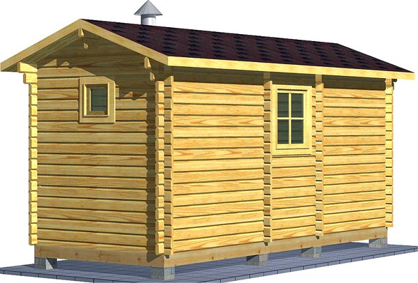 Баня из бруса Вирабуд Мини 5.5м