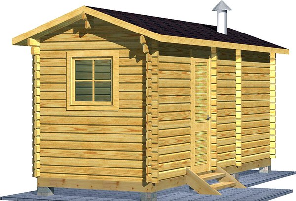 Баня из бруса Вирабуд Мини 6м - фото