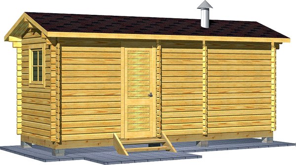 Баня из бруса Вирабуд Мини 6м