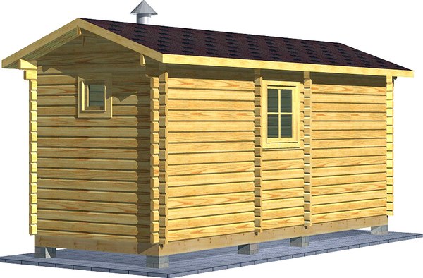 Баня из бруса Вирабуд Мини 6м