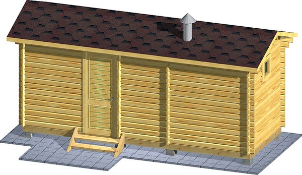 Баня из бруса Вирабуд Мини 6м