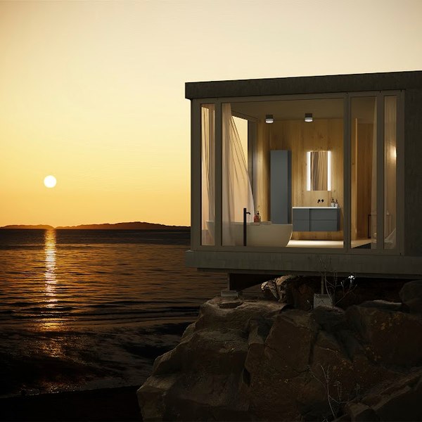 Шкаф-пенал для ванной Lauter Навесной Nelli