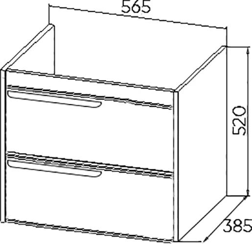 Тумба под умывальник Viant Кёльн 60 / VKEL60FOSD-T2YP