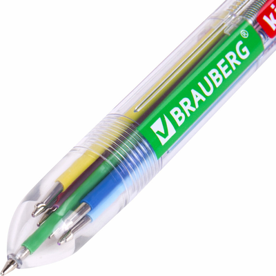 Ручка шариковая Brauberg Kids Многоцветная / 143938