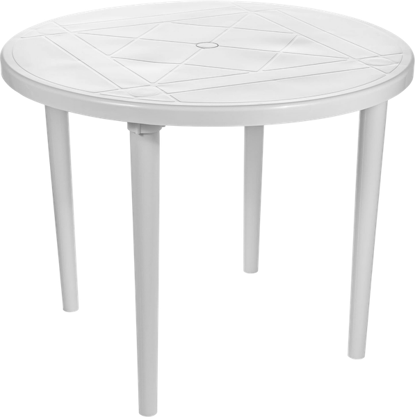 Стол пластиковый Стандарт Пластик Групп 900мм (белый) - фото