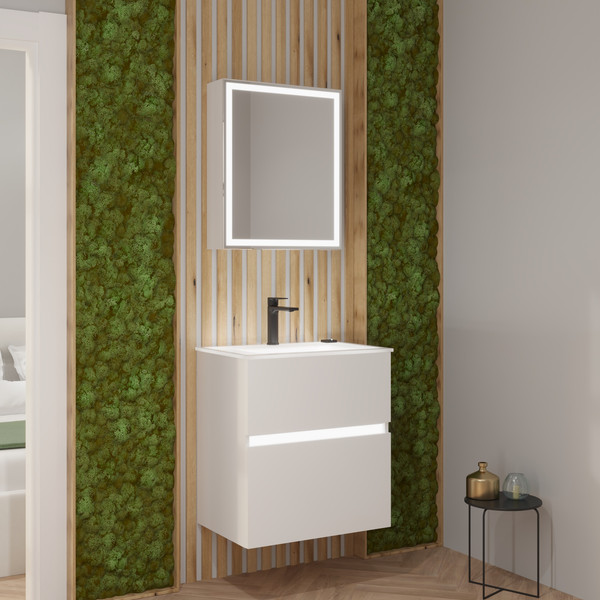 Шкаф с зеркалом для ванной Lauter Emma