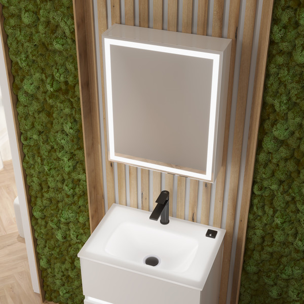 Шкаф с зеркалом для ванной Lauter Emma