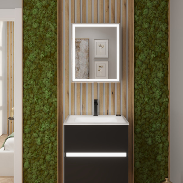 Шкаф с зеркалом для ванной Lauter Emma