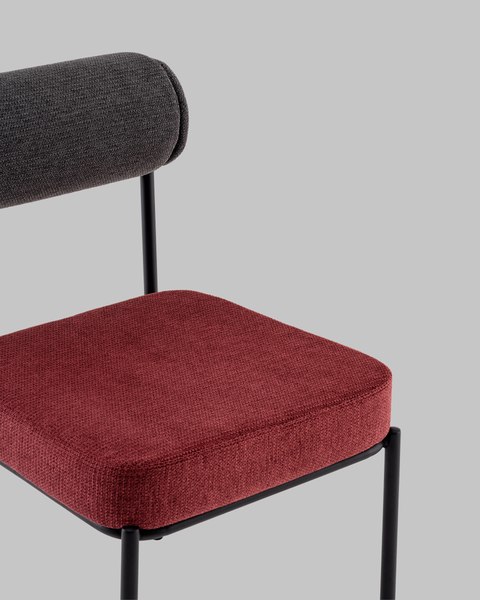 Стул Stool Group Ponpoun / OTE-SH 460+241 (темно-серый/бордо)